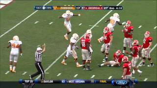 09292012 Tennessee vs Georgia Football Highlights [upl. by Luella]