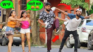 Forcefully Marketing Prank on Public 😱😳 Pamphlet Giving Prank by PrankBuzz [upl. by Dietz]