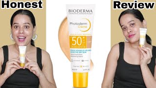 BiodermaPhotoderm Creme Teinte Claire SPF50 Bioderma tinted sunscreen SPF50 review [upl. by Atiuqcaj]