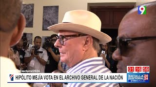 ¡Exclusiva Hipólito Mejía olvidó su cédula para ejercer su derecho al voto [upl. by Shimkus381]