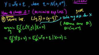 ML 93 Choosing f under linear regression [upl. by Ube]