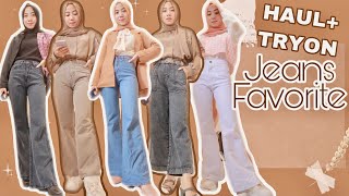 SHOPEE HAUL  TRY ON JEANS FAVORITE I HIGHWAIST CUTBRAY CULOTTE JEANS [upl. by Soo]