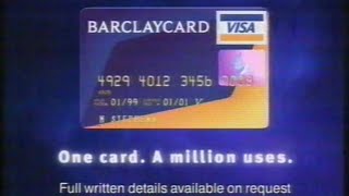 Barclaycard advert  Broadcast 2nd November 1999 Channel 4 UK [upl. by Godart]