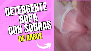 Haz con solo 500 gramos de arroz cocido de sobras de comida más de 10 litros de jabón para ropa [upl. by Ylil]