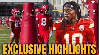 🚨 MustSee DeAndre Hopkins FIRST Look at Chiefs Practice Exclusive Practice Footage [upl. by Wilda]