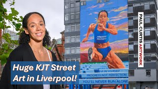 KJT Katarina Johnson Thompson Mural by Paul Curtis [upl. by Egdirdle]