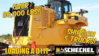 Shipping a CAT D11 Dozer to Ohio heavyequipment caterpillarequipment heavyhaul oversizeload [upl. by Garland660]