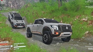 Nissan TITAN 4x4 Offroad  Transportando Tambos de Combustible en Montañas [upl. by Shuping]