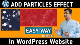 How to add particlesjs effect in WordPress website for Free [upl. by Yeoj891]