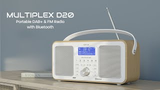 Multiplex D20  Portable DAB amp FM Radio with Bluetooth [upl. by Rogerson]