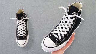 HOW TO DIAMOND LACE CONVERSE HI TOP EASY Way [upl. by Kaiser365]