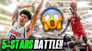 VJ Edgecombe vs Boozer Brothers Battle of NBA Sons at HoopHall [upl. by Gadmann]