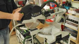 Пила торцовочная с механизмом протяжки FESTOOL KAPEX KS 88 [upl. by Olraced942]