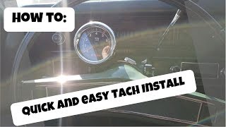 Tachometer Installation  Quick and easy on any Car [upl. by Kacy]