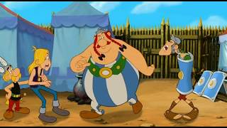 Asterix and Obelix invade a Roman fort Awesome cartoon Funny fight [upl. by Ocimad]