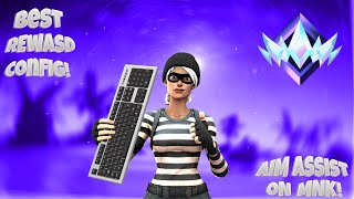 Fortnite AIM ASSIST ON MOUSE amp KEYBOARD STRONGEST REWASD CONFIG [upl. by Dow]