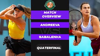 WTA LIVE ARYNA SABALENKA VS MIRRA ANDREEVA WTA ROLAND GARROS OPEN 2024 TENNIS PREVIEW STREAM [upl. by Berneta]