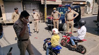 bike chalate hue bacchon ko police n pakd liya mini bike [upl. by Lanie536]