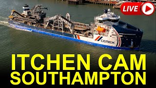 Itchen Cam  Southampton Shipspotting on the Itchen River Tug amp RoRo LIVE 247 [upl. by Casandra]