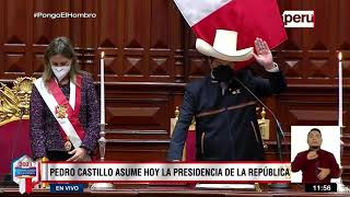 Juramentación de Pedro Castillo al cargo de presidente de la República [upl. by Etteroma]