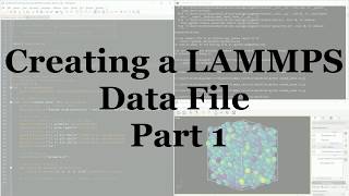 Using Python to Generate LAMMPS Data [upl. by Renner]