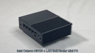 Q10722G4 16GB DDR4 SODIMM Intel N5105 Fanless Mini PC Soft Routing 4 LAN Firewall pfsense Capable [upl. by Aillicsirp983]