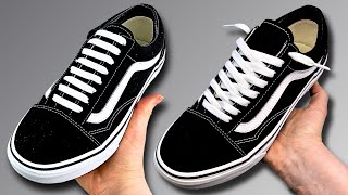 How To Lace Vans Without Tying 2 SLIP ON HACKS [upl. by Sucy]