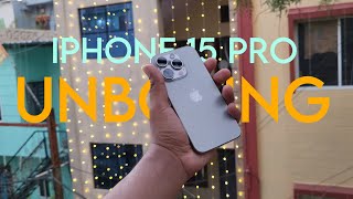 IPHONE 15 PRO UNBOXING amp FIRST IMPRESSION⚡️The best iphone ever [upl. by Wiedmann]