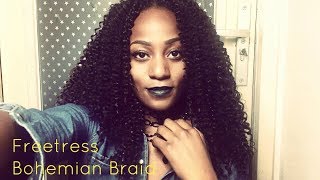 Freetress Bohemian Braid Crochet Braids l BLUERISSA [upl. by Enail973]