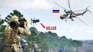 MI28N VS JAVELIN  seconds of a Russian quotflying tankquot being blown up by AMERICAN special forces [upl. by Dhaf95]