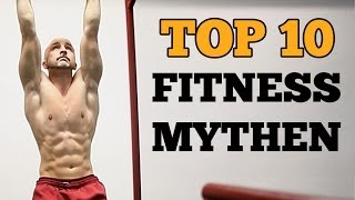 TOP 10 Fitness Mythen  Widerlegt [upl. by Adeehsar740]