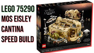 LEGO 75290 Mos Eisley Cantina Speed Build [upl. by Adil715]