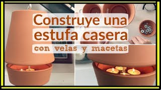 Estufa casera con macetas y velas [upl. by Farah]