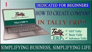 How To Create Company In Tally Erp 9  Starting Tally Step By Step  Company Creation in Tally  1 [upl. by Sidney]