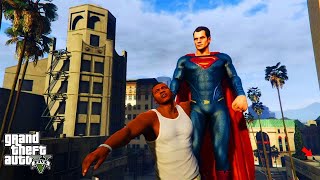 GTA V  Shinchan amp Franklin Killed By Super Man GTA 5  GTA 5 mods part 1 [upl. by Alboran714]