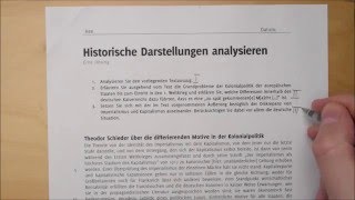 Eine historische Darstellung analysieren  Aufgabentyp B [upl. by Nelie]