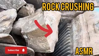 Crushing Stones Soothing ASMR Sounds from the Quarry Red Rock stonecrushers rockcrusher asmr [upl. by Xuaeb]