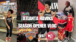 ATLANTA HAWKS GAME VLOG  Atlanta Hawks Vs New York Knicks [upl. by Nagiam]