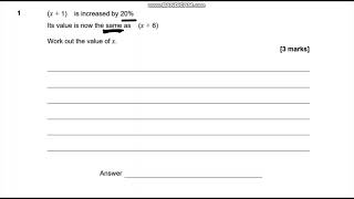 AQA further maths GCSE 2022 paper 1  Question 1 [upl. by Airret883]