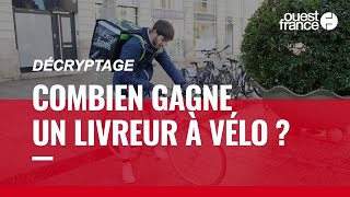 Uber Eats Deliveroo… Combien gagne réellement un livreur à vélo [upl. by Fotina]