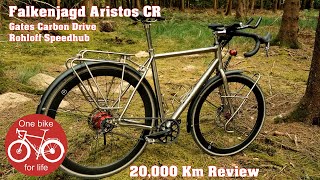 20000 km Review Falkenjagd Aristos CR Gates Carbon Drive Rohloff Speed Hub [upl. by Myrtle]