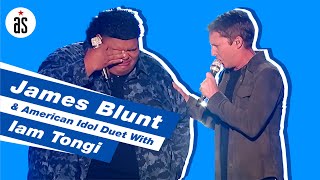 James Blunt Gives Us A BTS Look At His American Idol Duet With Iam Tongi On quotMonstersquot americanidol [upl. by Hebner830]