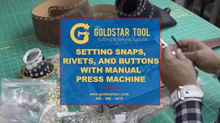 GOLDSTARTOOLCOM Super Heavy Duty Press Machine includes 1 die set [upl. by Buckingham648]