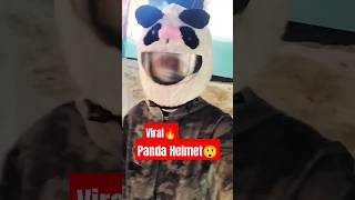 Panda🐼 Helmet Viral video💥viralvideo youtubeshorts [upl. by Irrabaj575]