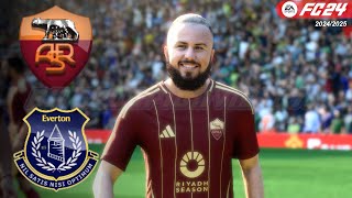 Everton Vs Roma  Amichevoli Estive 202425  FC 24 [upl. by Aiblis]