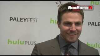 Stephen Amell Oliver Queen arrives at Arrow Panel during PaleyFest 2013 [upl. by Nunes]