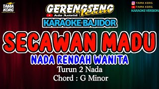 SECAWAN MADU KARAOKE  Ade Astrid  BAJIDOR [upl. by Maitland661]