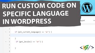 How to Run Custom Code on Specific Language in WordPress  Polylang [upl. by Sitarski510]