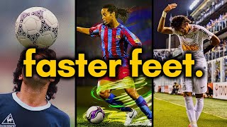 4 BEST Footwork Drills for FAST FEET [upl. by Anaibib498]