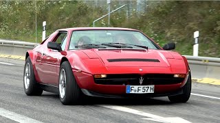 Classic Cars amp Oldtimer at the NürburgringFerrari 275 GTS Kurtis Kraft Maserati Merak De Tomaso [upl. by Atnuhs]